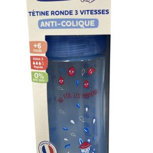 Biberon Dodie 330 ml Tétine Ronde Anti-Colique Débit 3 Rapide +6 mois